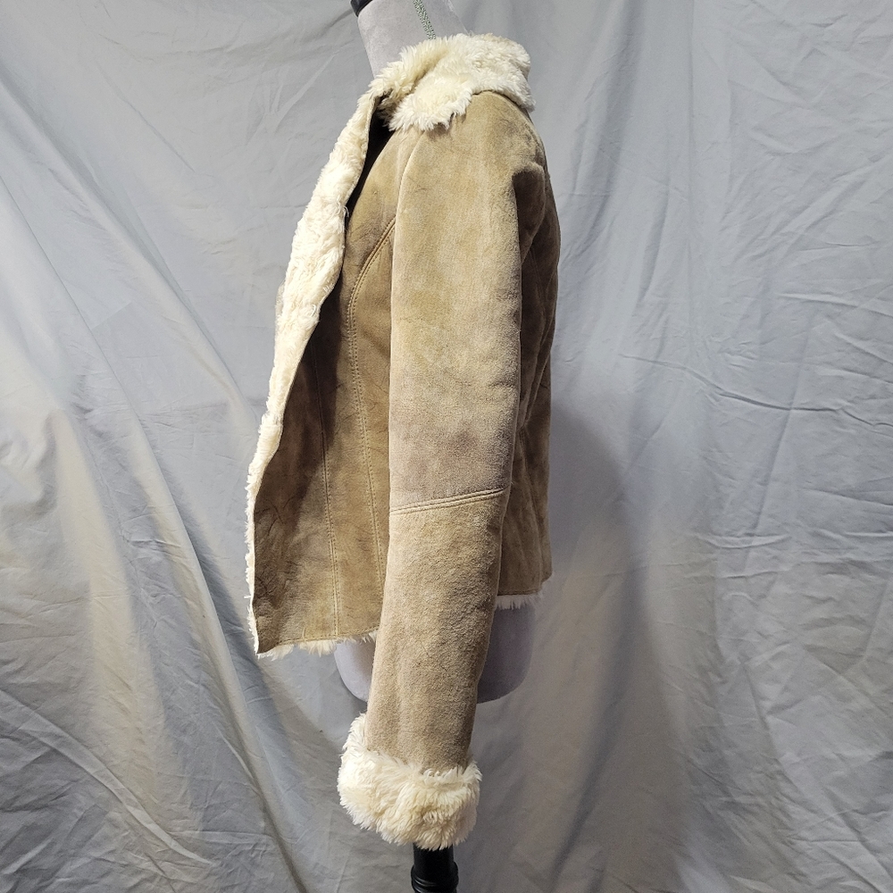 Express Short Shearling Coat Jacket - image 6